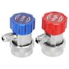 2 stücke A/C R134a Auto Klimaanlage Fluoridated Adapter Koppler Schnell Anschlüsse High & Low Druck Innen Teile