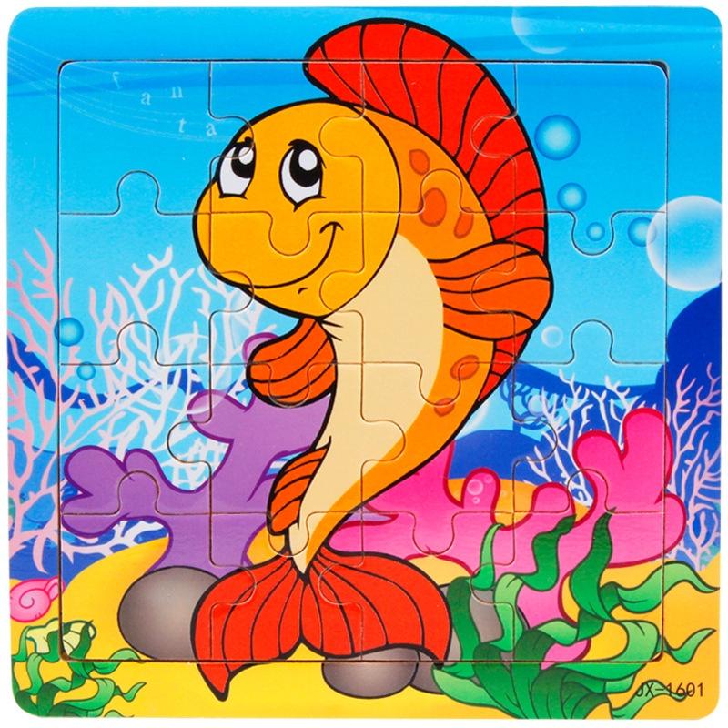 Kindergarten Wooden Puzzle Cards Animal And Transportation Themes Educational Toy For Kids