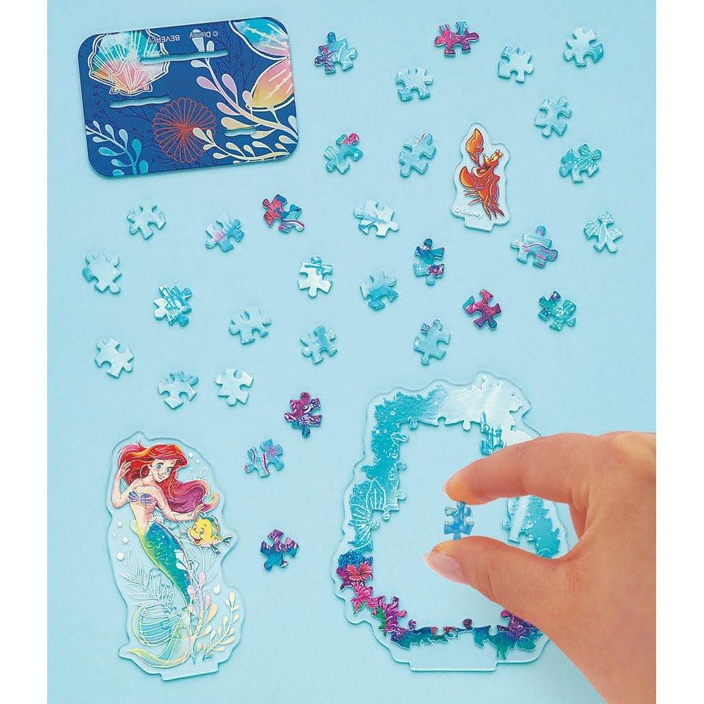 BEVERLY Disney Ariel & Friends 38-Piece Jigsaw Puzzle Acrylic Stand Pop Display