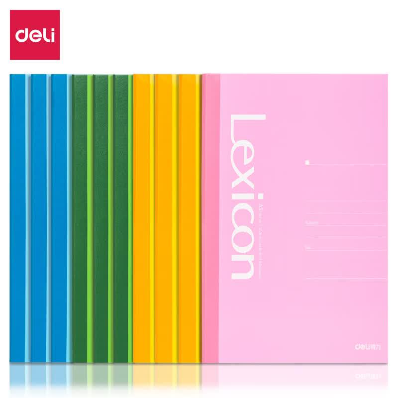 Deli A5 Mixed Color Bound Notebooks (30-Pack)