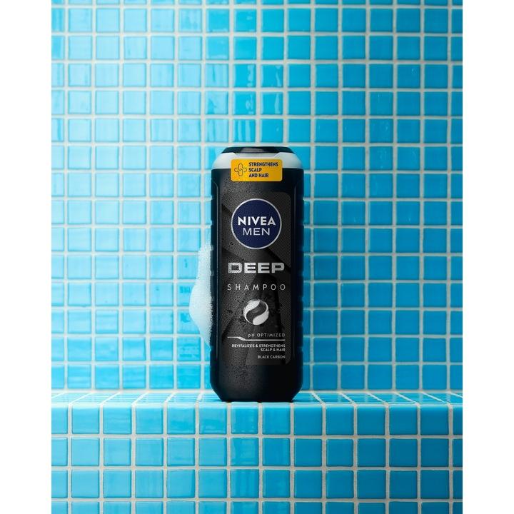 NIVEA MEN DEEP Purifying Shampoo for Men with Black Charcoal 500ml