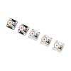 5Pcs Flange Solder Cup 4‑Hole Brass Panel Mount Adapter RF Coaxial Connector SL16‑KFD‑3