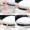 SEAMETAL 4PCS Extended Car Door Bumper Strip Transparent Car Body Protector Anti-scratch & Anti-Collision Rearview Mirror Protective Sticker