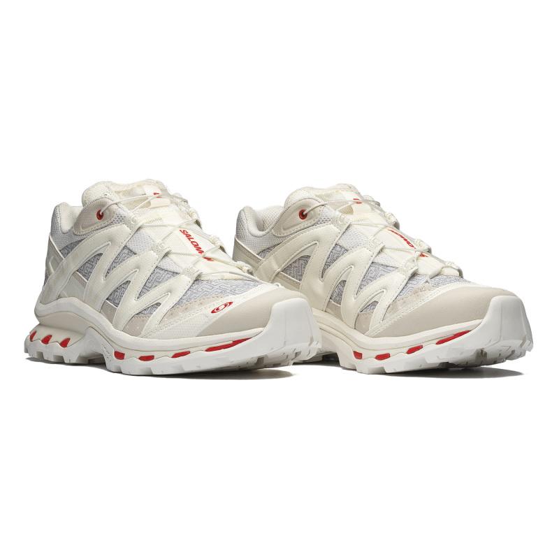 SALOMON Snake CNY Collection Abrasion Resistant Low Top Running Shoes Unisex Vanilla Earth Gray Fire Red Sneakers 478478