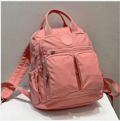 Modischer Damen-Rucksack, wasserdicht, Nylon, weicher Griff, solide, mehrere Taschen, Reise-Reißverschluss, feminine Schultaschen, Laptop-Rucksack