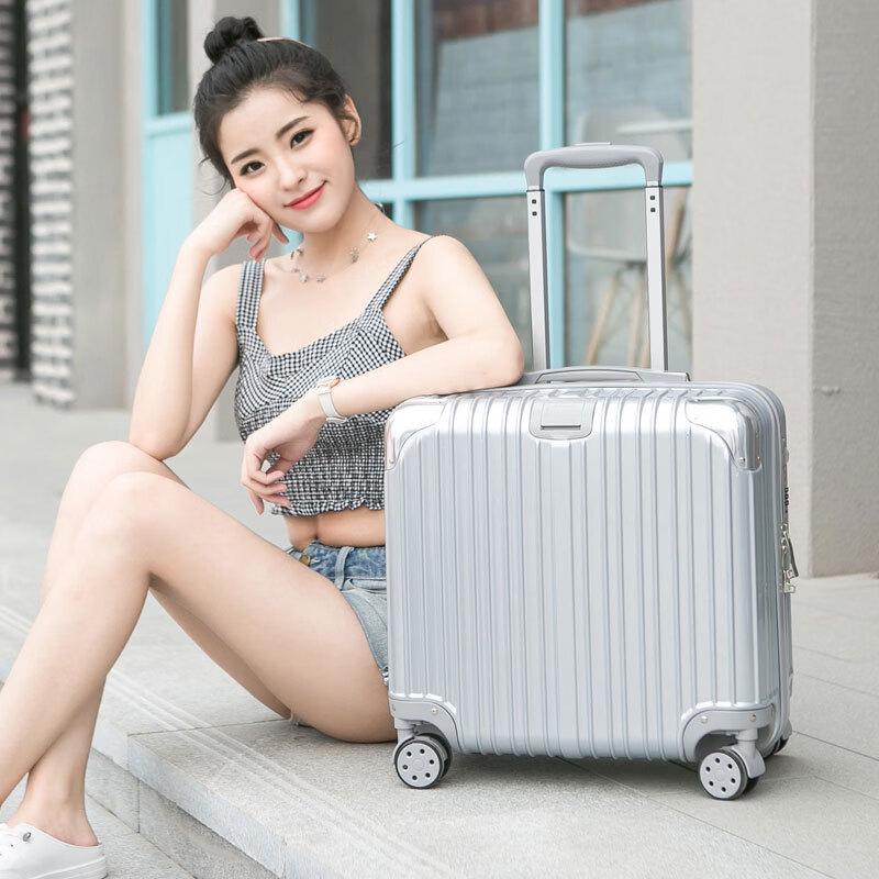 PACKAGE FASHION 901 Fashion Lightweight PVC Carry-on Suitcase 18 inch