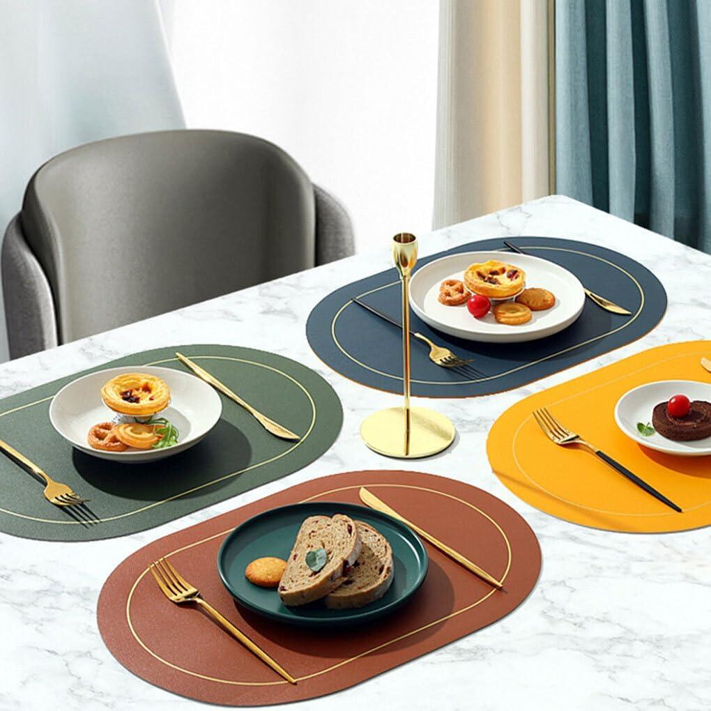 Heat-resistant placemats, double-sided placemats, suitable for all dining needs, anti-slip heat-resistant placemats, suitable fo