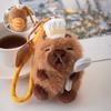 Plush Capybara Toy Keychain Creative Adorable Pendant Collectors Gifts Dolls