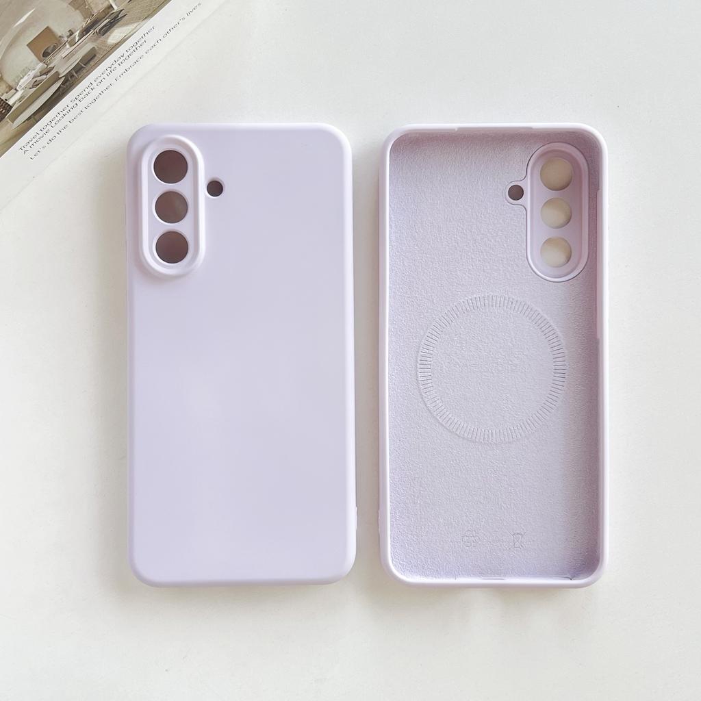 For Magsafe Matte Silicone Original Case For Samsung S26 S25 S24 S23 S22 Plus Ultra A56 A16 A55 A54 Magnetic Shockproof Cover