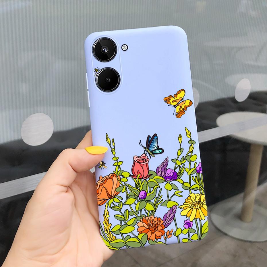 For Realme 10 2022 Lovely Printing Jelly Silicone Case For Realme10 RMX3630 Funda Realme 10 4G Soft TPU Phone Cases