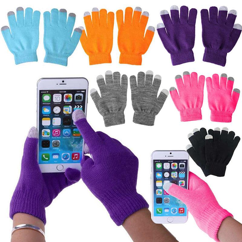 Magic Touch Screen Gloves Smartphone Texting Stretch Unisex One Size Winter Knit Magic Touch Screen Gloves Smartphone Texting Stretch Unisex One Size Winter Knit