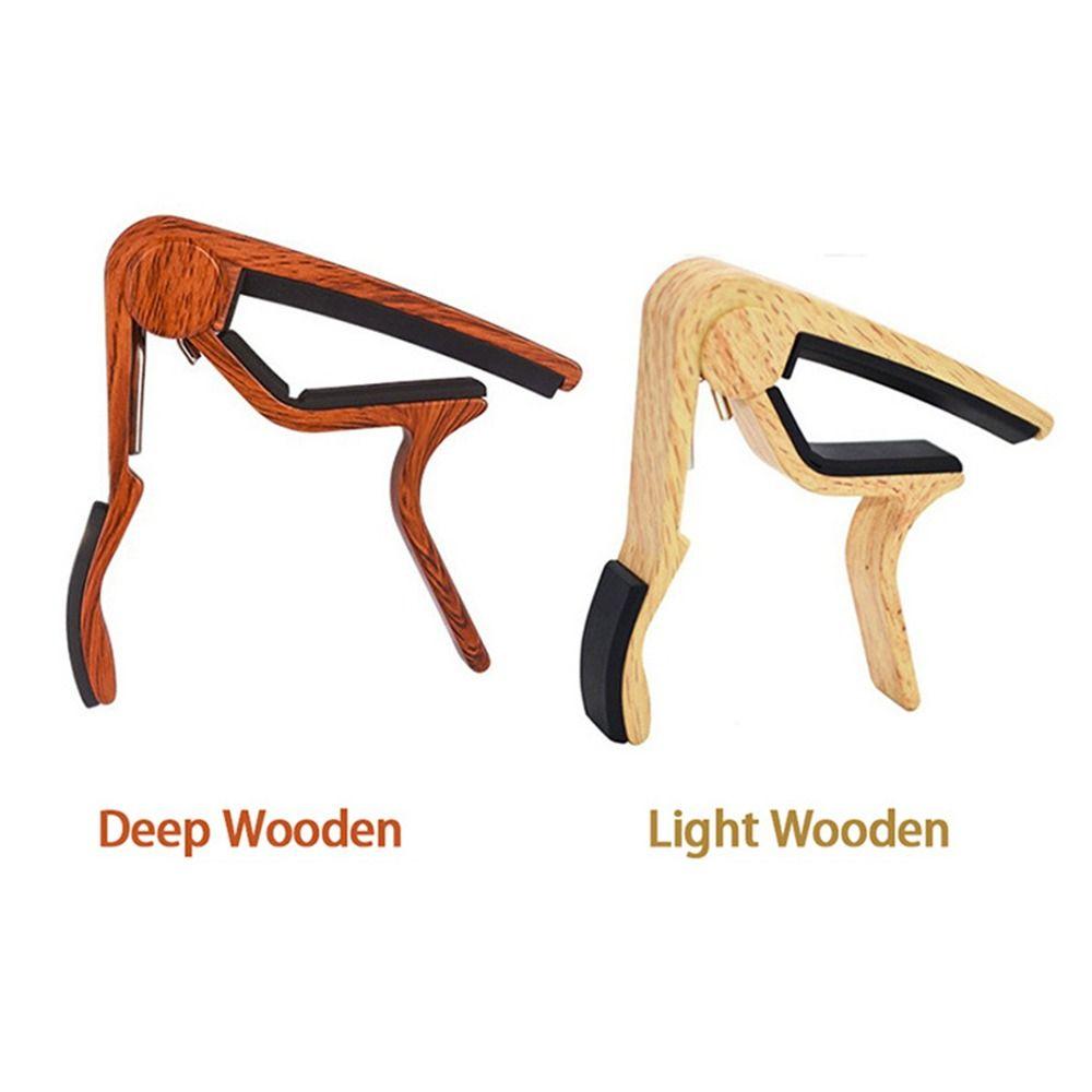 Wood Grain Guitar Capo Universal Guitar Tone Adjusting Clamp for Acoustic Classic