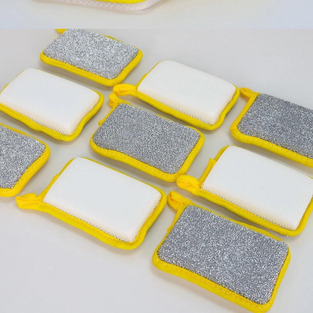 Reusable Steel Wire Scourer Set Of 10 Metal Wool Scrubber Cloths For Kitchen Dish, Pot And Pan Cleaning Metal Scourer Cloths
