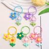 5pcs Floral Circle Style Accessories for Luggage Accessories Decoration, Mobile Phone Charms, Bag Pendants, and Small Gift Items
