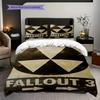 Fallout Postapocalyptic Survival Threepiece Set 1 Duvet Cover 2 Pillowcase Without Core Soft And Comfortable Christmas Birthday Gift