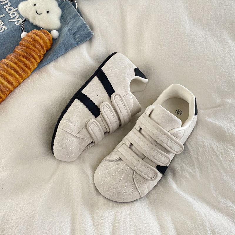 Lightweight Thin-soled Puff Shoes Women's Spring and Autumn New Casual Women's Shoes Student Versatile Retro German Training Shoes