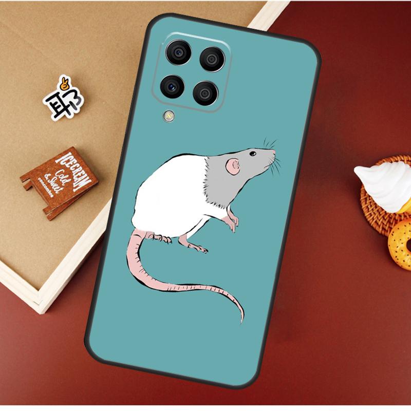 Cute Cartoon Animal Rat Case For Samsung Galaxy M55 M35 M15 M56 M36 M16 M06 M31 M13 M33 M53 M12 M32 M52 M14 M34 M54