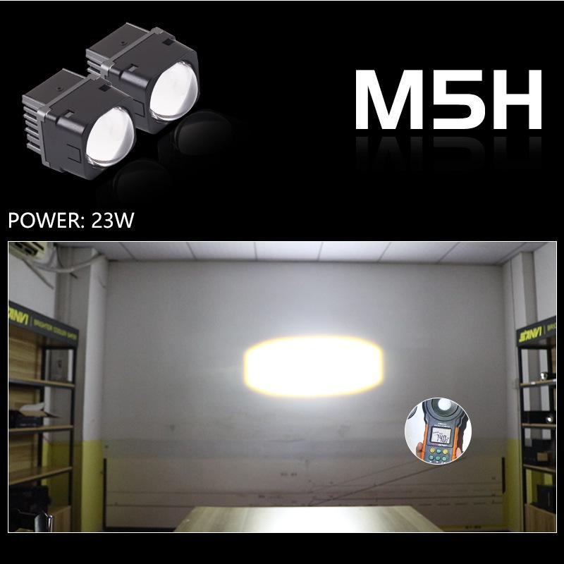 Sanwei SANVI 1.5" LED Dual Light Lens: Single Low/High Beam Laser Cannon Headlight Lens