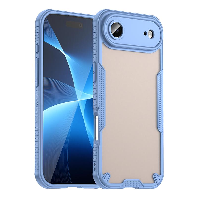 Матовый прозрачный чехол для iPhone 17 Air Чехол из силикона Матовый ТПУ чехол для iPhone 17 Air Защитный чехол для iPhone 17 Pro Max iPhone Air синий