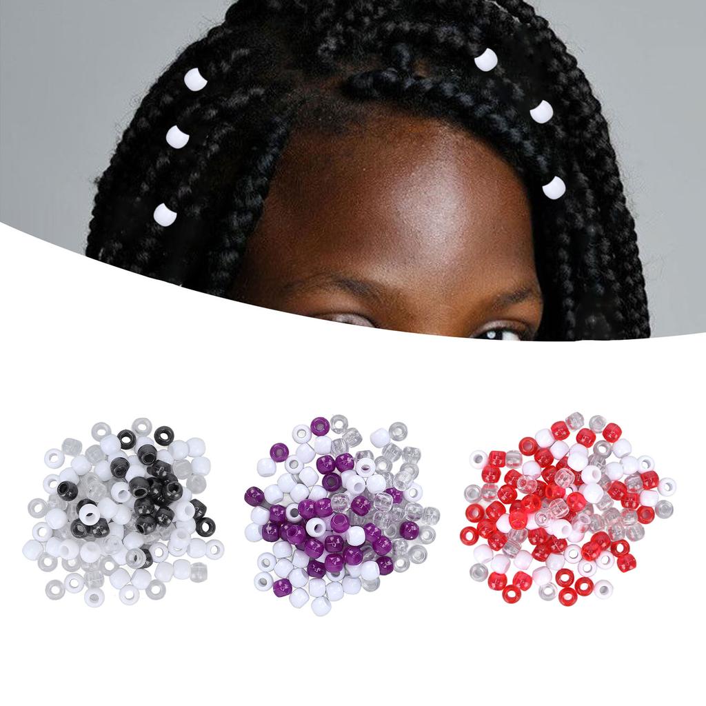 100pcs Hair Dreadlocks Beads Different Colors Hair Braiding Beads for Hair Beard Decoration Accessor