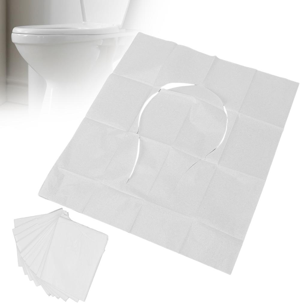 50pcs Disposable Toilet Seat Cover Water Soluble Portable Potty Seat Covers for Pregnant Woman Elder