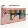 Flocked ARAB Four-Piece Perfume Gift Set: Long-Lasting Arabic Fragrances from Dubai.