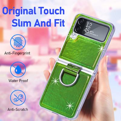 Kolorowy uchwyt na pierścień antypoślizgowy do Samsung Galaxy Z Flip 4 5g Flip4 Flip3 Flip 3 Torba na telefon do etui Samsung Z Flip4