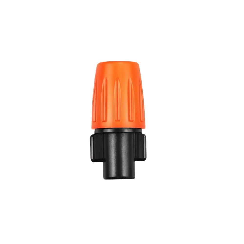 Orange Adjustable Flow Micro Sprinkler Head for Gardening and Irrigation
