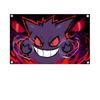 1PC Gengar Flag Banners Four Hole Flag Polyester Outdoor Decor Room Aesthetic
