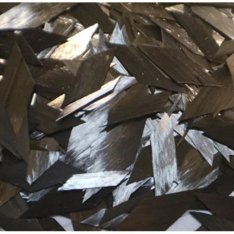 500g/1000g Flake Forged Carbon Diamond Shaped Carbon Fiber Short Cut 15mm Size Carbon Fiber Forged Grain Raw Material