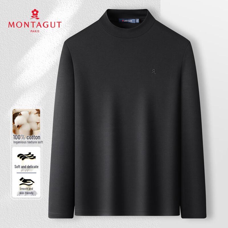 

MONTAGUT Men s 100% Cotton Long Sleeve T-Shirt 52