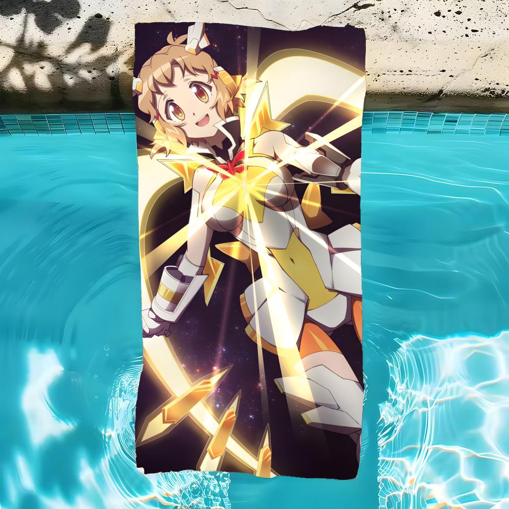 S-Senkizesshosymphogear-S Towel Microfiber Beach Towel, Quick-Dry, Sand-Free, Ultra-Fine Fiber, Super Soft.