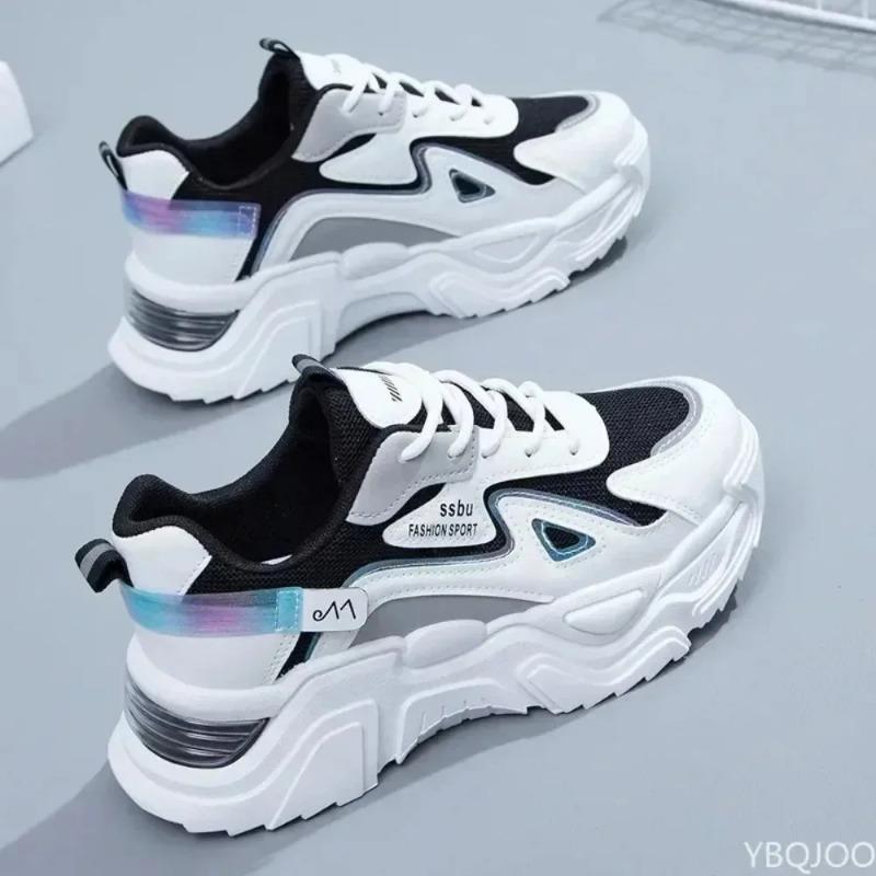 Fashion 2025 Sneakers Women Platform Flat Shoes Woman Shoes Green Casual Trainers Ladies Chunky Sneakers Women Shoes