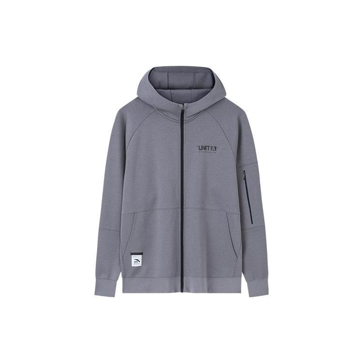 Anta Variety Training Collection Jacket Men s Cyan Smoke Gray 152337714-2 L