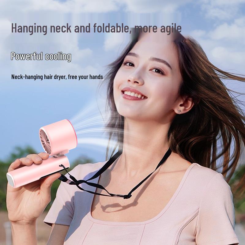 Ice-Powered Mini Fan with Digital Display