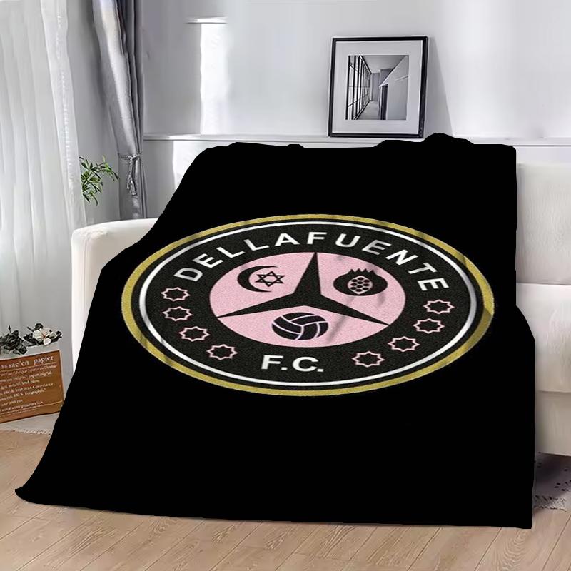 Dellafuente F C Fashion Flag Throw Blanket Bed Blankets for Winter Luxury Designer Bedding King Lid Downy Sofa Quilt Catnap Knee