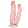 Double Dildos Female Masturbation Double Penetration Both Vagina and Anus Big Penis with Suction Cup Sex Toy Strap On Two Dildo