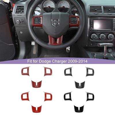  ABS Steering Wheel Decoration Cover Sticker Fit For Dodge Charger For Dodge Challenger For Durango For Dart  Journey Interior Accessories