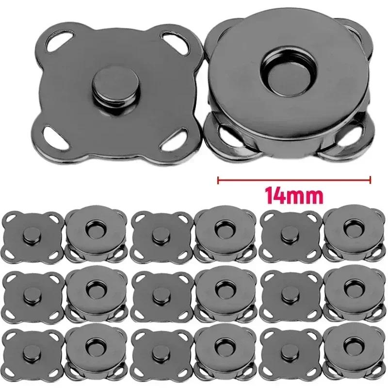 1-50set Magnetic Snap Fasteners Clasps Buttons Handbag Purse Wallet Craft Bag Parts Mini Adsorption Buckle DIY Craft Wholesale
