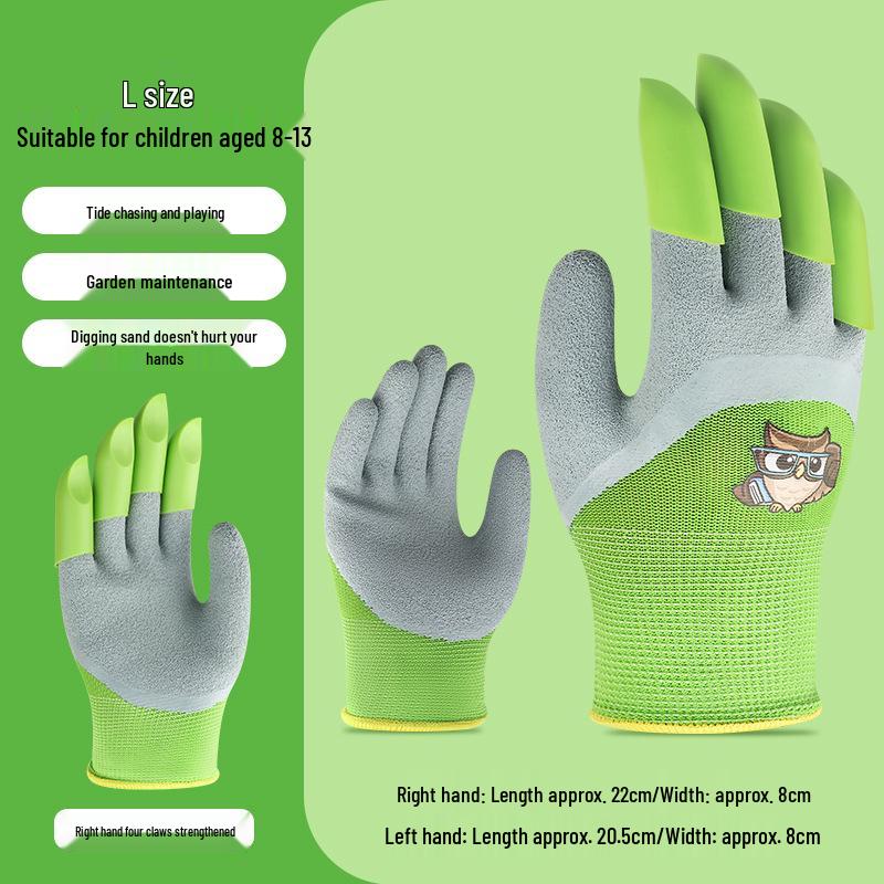 Kids' Protective Gloves: Safe, Cut-Resistant, Slip-Resistant for Beachcombing, Gardening, and Pet Handling