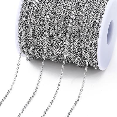 2Meters Stainless Steel Cross Chain 1.2/1.6/2.0mm Chains for DIY Necklace Bracelet Anklet Jewelry Making Accessories Supplies