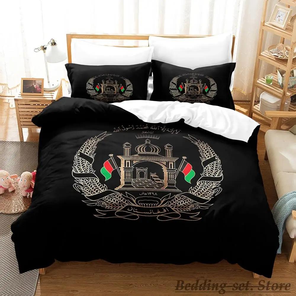 Set Biancheria da Letto Bandiera dell'Afghanistan Singolo Twin Full Queen King Size Copripiumino per Camera da Letto Adulto Bambino Decorazione