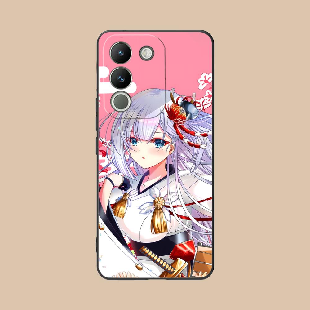 Azur Lane Shoukaku Phone Case for VIVO Y77 76 75 74 73 72 58 56 55 51 50 38 36 Y19 Y18 Y03 Y01 5G Soft TPU Shockproof Cover vivo Y01