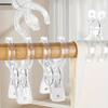 12pcs Heavy-Duty Clothes Clips - With Non-Slip Grip, Plastic Clothespins for Towel Rack, Clothesline, Bathroom, Kitchen