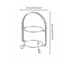 Metal Pastry Display Stand with Circular Tiers Decorative Cake