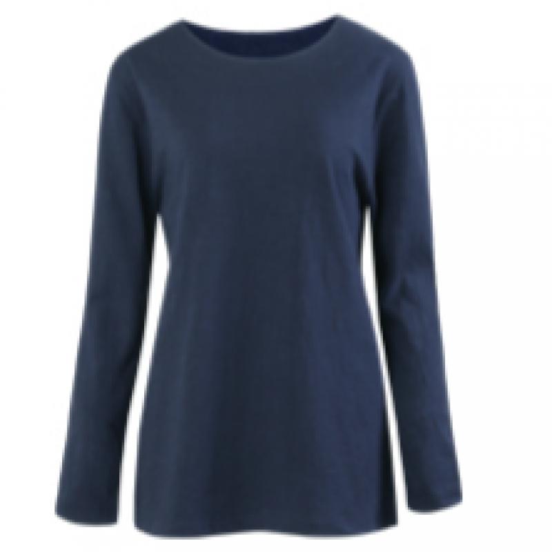 Shop Women Slab CoTTon AuTumn Long Sleeve T shirT Wine Dai Wsh 1001