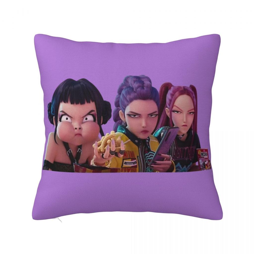 Huntrix Quadratischer Kissenbezug Dekokissen Kpop Dämonenjäger 45*45Cm Kissenbezüge