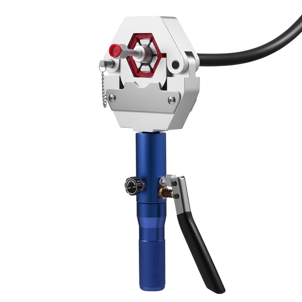 Hydraulic Hose Crimper, Hydra-Krimp AC Hose Crimper Kit with 7 Dies Snap-On, Integral Manual Hydraulic A/C Hoses Crimping Tool for Automotive & Air