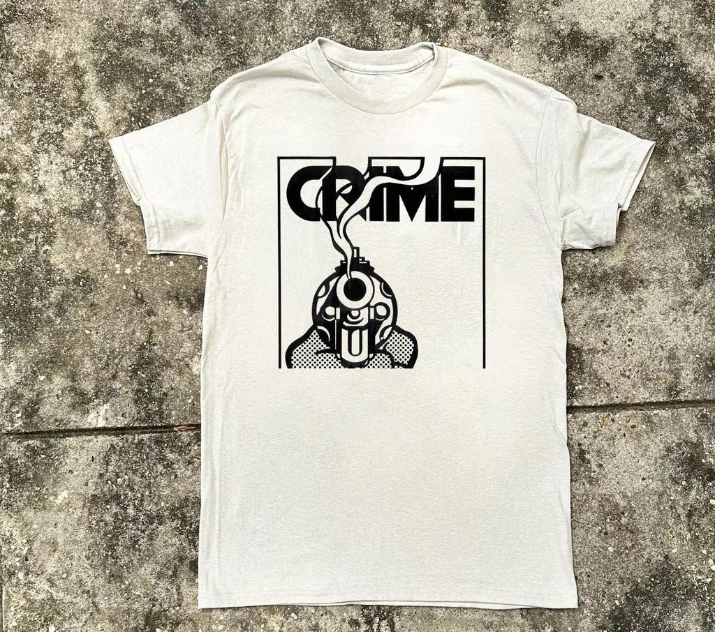 Crime Band White Cotton Shirt Full size S-5XL Unisex H322
