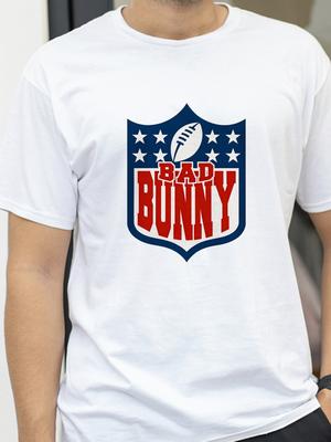 Bad Bunny Fußball Baby T-Shirt Herren Damen Baumwolle Kurzarm T-Shirt Damen Mode Designer Kleidung Streetwear Grafik T-Shirt